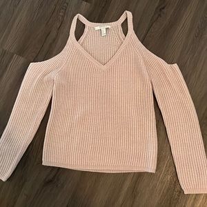 Open shoulder sweater